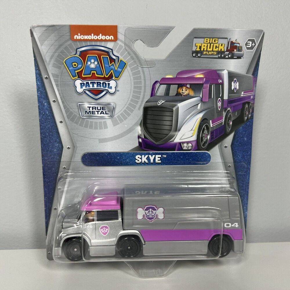 New Paw Patrol Nickelodeon Big Truck Pups Series Rescue SKYE True Metal Vehicle